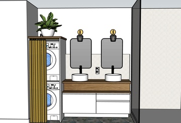 Projet Lorna - Agencement sur mesure d’une salle de bain