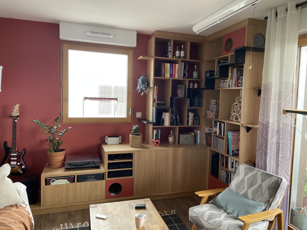 Projet Elena - Bibliothèque d’angle et espace ludique