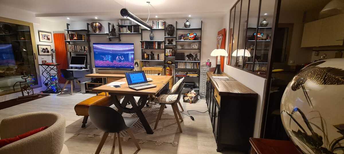 Projet Kristin - Rénovation d’une pièce de vie et création d’un meuble TV sur mesure