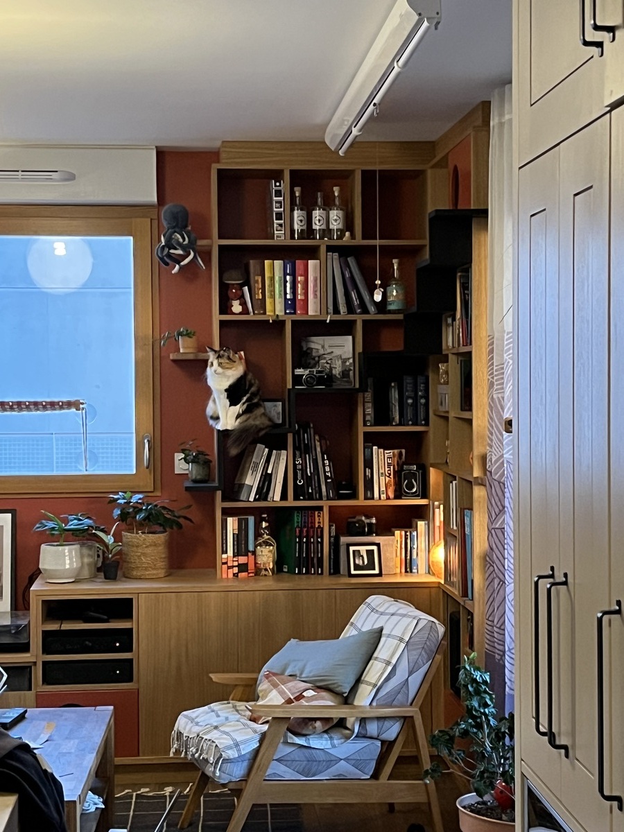 Projet Elena - Bibliothèque d’angle et espace ludique