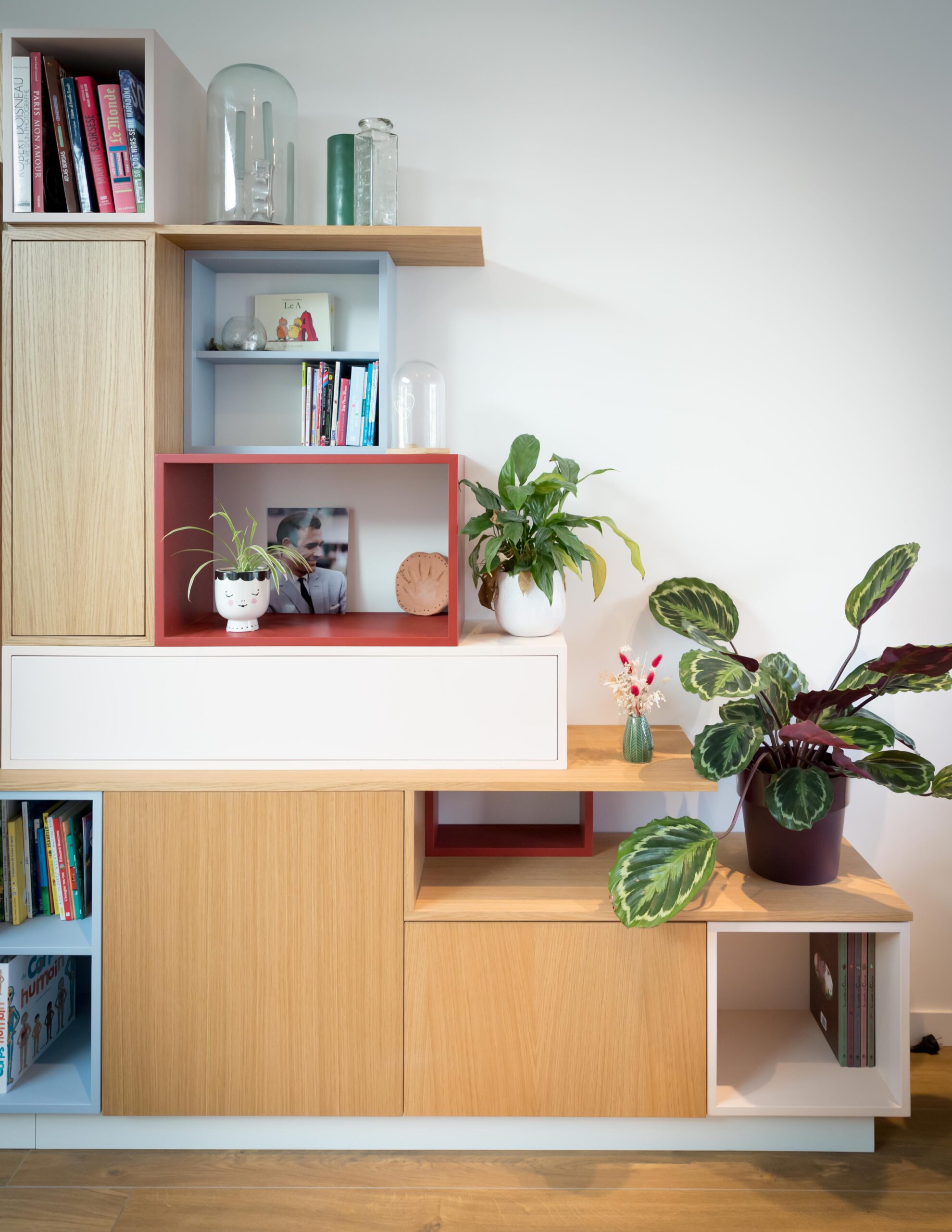 Projet Angela - Agencement Sur-Mesure d'une bibliothèque à Rennes