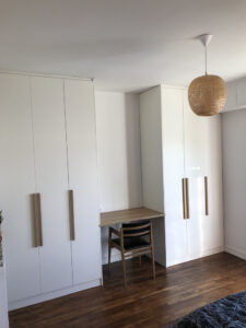 Projet Anne I – Agencement sur mesure de placards pour deux chambres - Larmor Plage