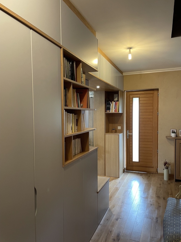 Projet Meryl - Agencement sur mesure d’une entrée à Rennes