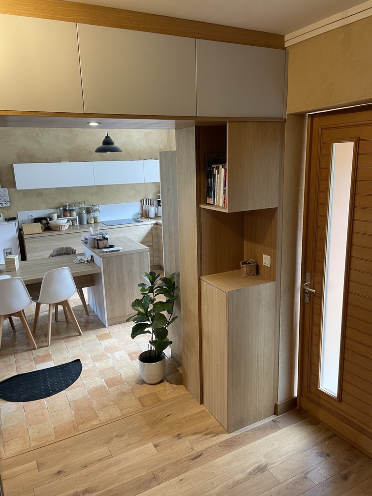 Projet Meryl - Agencement sur mesure d’une entrée à Rennes