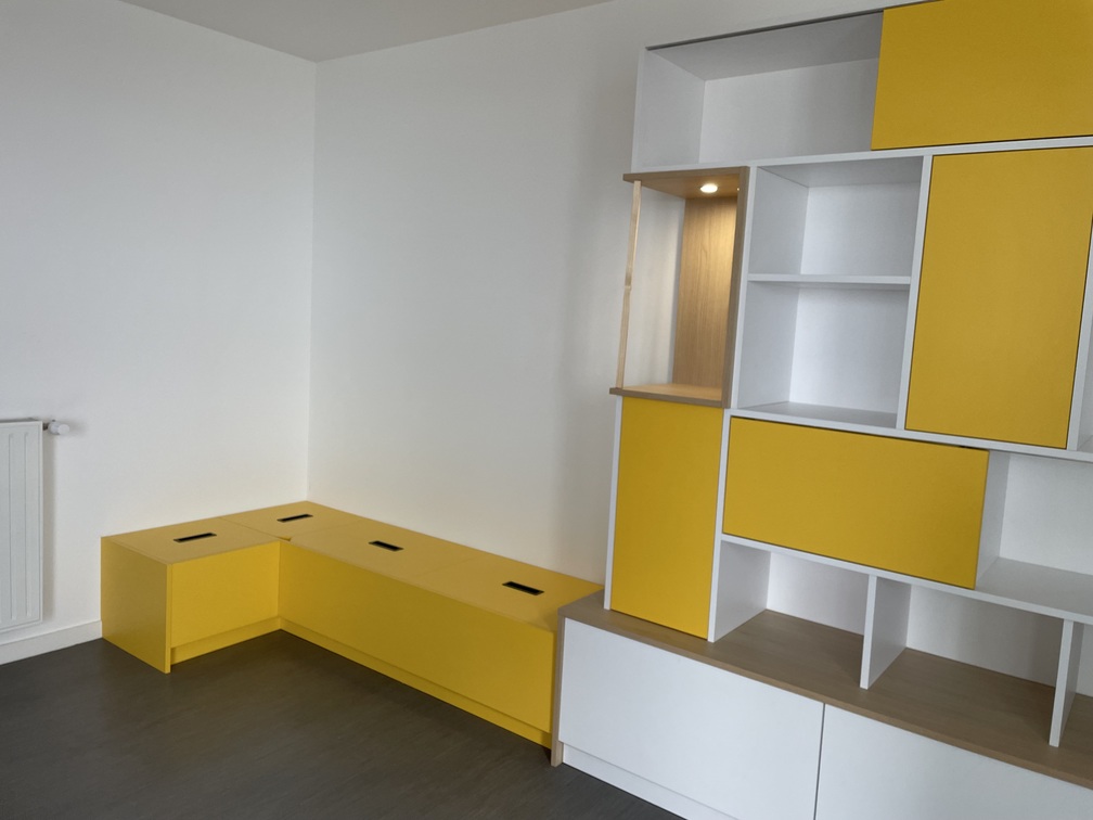 Projet Gabriela - Agencement sur mesure d’une bibliothèque - Rennes