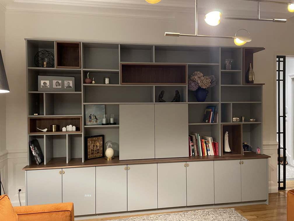 Projet Shannen II - Agencement sur mesure d’un dressing et d’un bureau