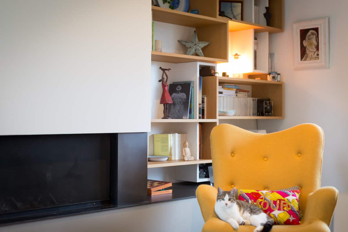 Projet Beth – Agencement Sur-Mesure Meuble TV, Bibliothèque &  à Cesson-Sévigné