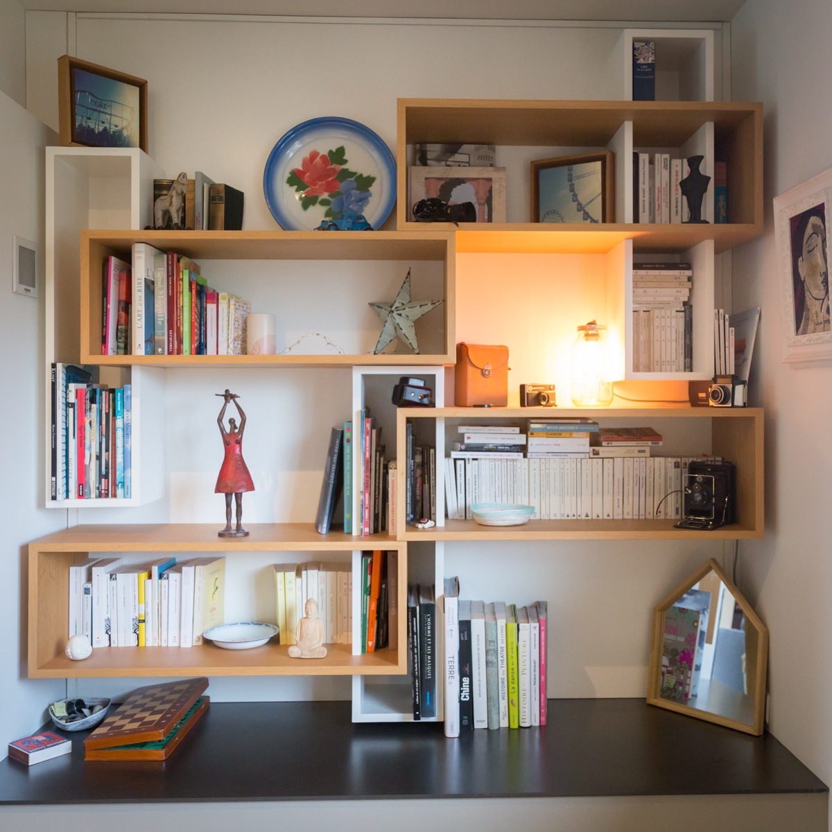 Projet Beth – Agencement Sur-Mesure Meuble TV, Bibliothèque &  à Cesson-Sévigné