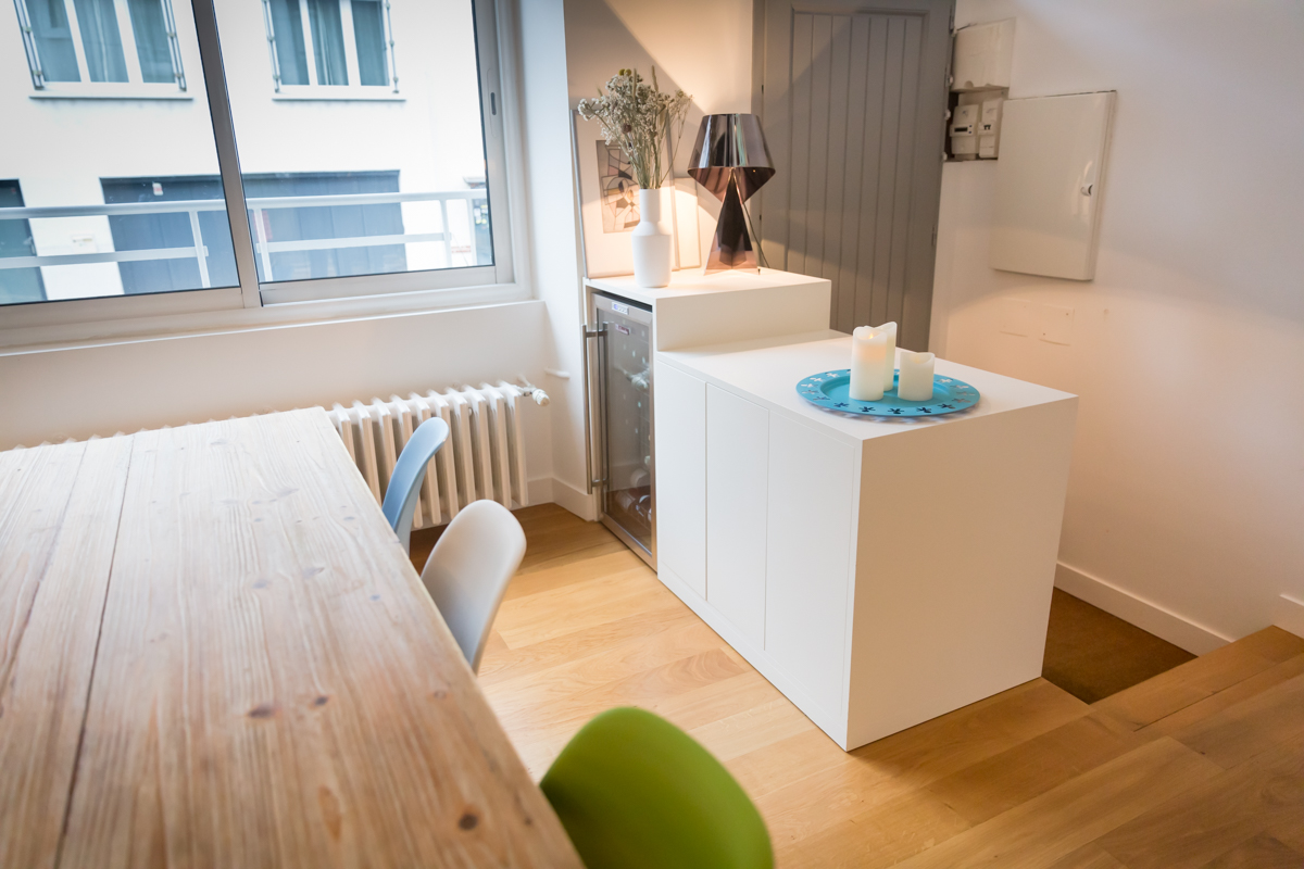 Projet Maureen - Agencement Sur-Mesure Meuble TV & Entrée à Rennes