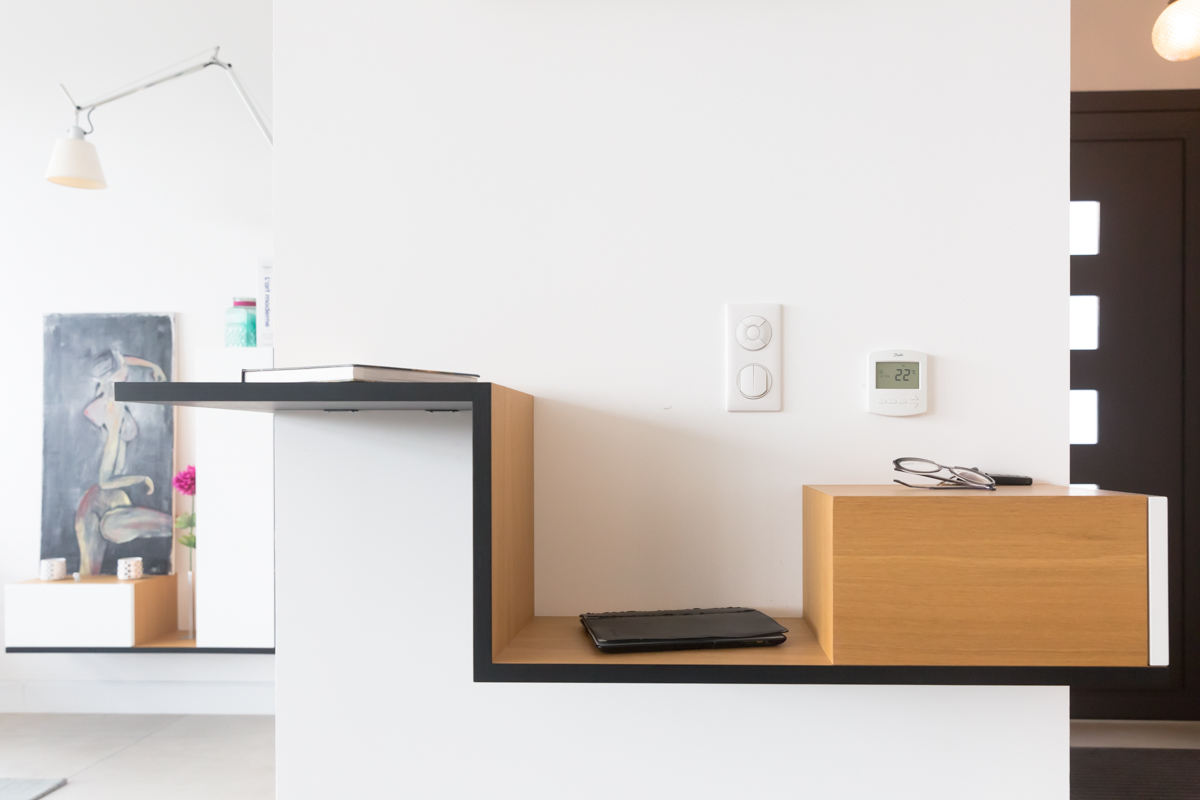 Projet Andie - Agencement Sur-Mesure d'un Meuble TV à Saint-Grégoire