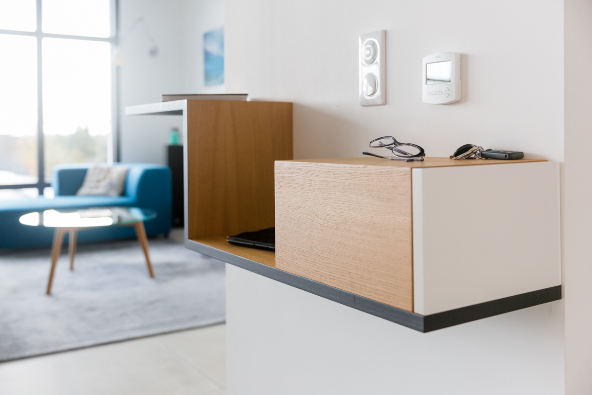 Projet Andie - Agencement Sur-Mesure d'un Meuble TV à Saint-Grégoire