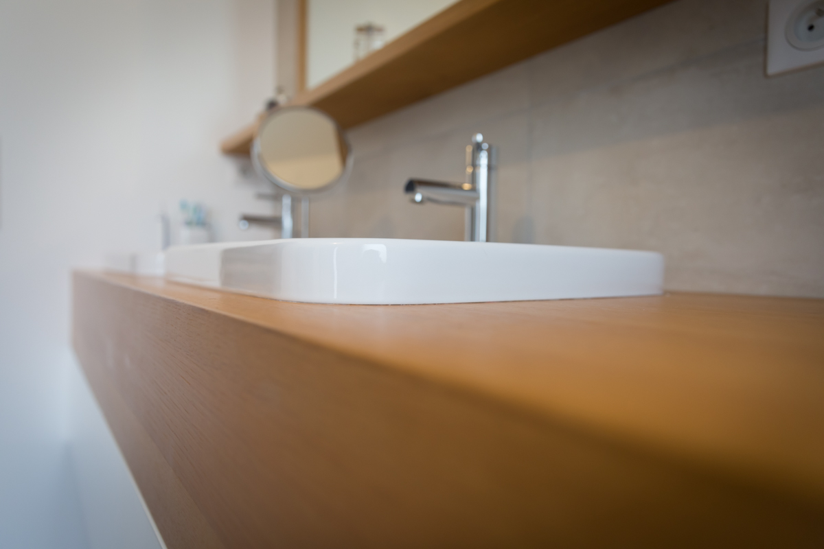 Projet Andie II - Agencement Sur-Mesure d'une salle de bain à Saint-Grégoire