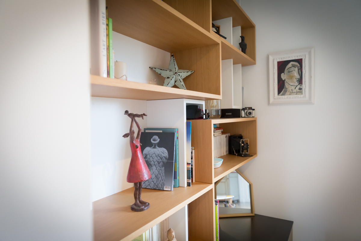 Projet Beth – Agencement Sur-Mesure Meuble TV, Bibliothèque &  à Cesson-Sévigné